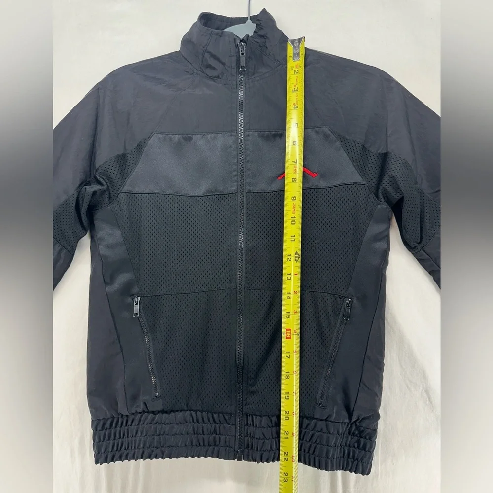 Jordan Track Jacket Black Youth‎ Medium 10-12 year Red Jump Man Full Zip